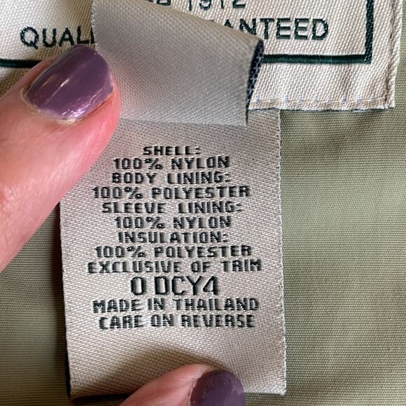 L. L. Bean green/gray men's outdoor jacket, classic, Heritage, travel, utility - Picture 7 of 8